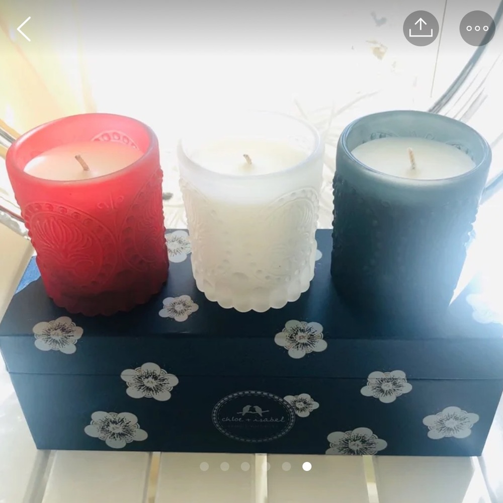 Holiday Candle Votive Set of 3